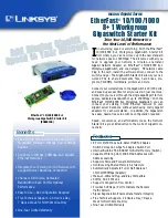 Linksys EG0801SK - EtherFast Network Starter Specifications preview