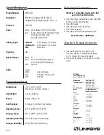Preview for 2 page of Linksys EtherFast BEFSRU31 Specification Sheet