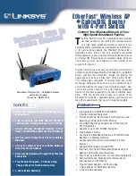 Linksys EtherFast Instant Broadband BEFW11S4 Brochure & Specs preview