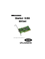 Linksys EtherFast LNE100TX ver. 5 User Manual preview