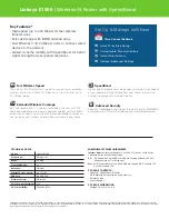 Preview for 2 page of Linksys Linksys E1500 Technical Specifications