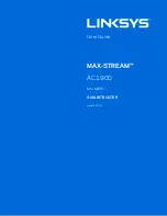 Preview for 1 page of Linksys MAX-STREAM EA7500 User Manual
