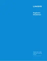 Preview for 1 page of Linksys MAX-STREAM MR6350 Regulatory Information