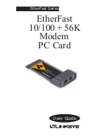 Предварительный просмотр 1 страницы Linksys PCMLM56 - EtherFast - 56 Kbps Network User Manual