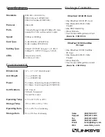 Предварительный просмотр 2 страницы Linksys PCMPC100 - EtherFast 10/100 PC Card Specification Sheet