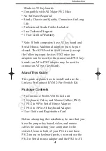 Preview for 6 page of Linksys ProConnect KVM100SK User Manual