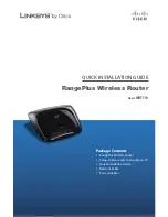 Preview for 1 page of Linksys RangePlus WRT110 Quick Installation Manual