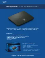 Linksys SE2500 Specification предпросмотр