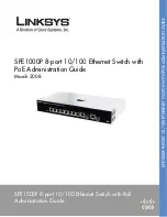 Предварительный просмотр 1 страницы Linksys SFE1000P Administration Manual