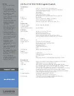 Preview for 2 page of Linksys SGE2000 - Cisco - Gigabit Switch Product Data