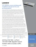 Preview for 1 page of Linksys SLM224G Product Data