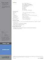 Preview for 3 page of Linksys SLM248P - Cisco - 10/100 Product Data