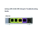 Preview for 1 page of Linksys SPA 2102 ATA Setup & Troubleshooting