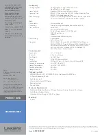 Preview for 3 page of Linksys SRW2008MP Product Data