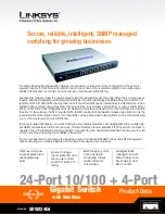 Linksys SRW224G4 Product Data предпросмотр