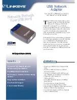 Предварительный просмотр 1 страницы Linksys USB10T Specification Sheet