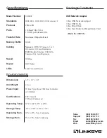 Preview for 2 page of Linksys USB10T Specification Sheet