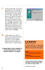 Preview for 8 page of Linksys USB200M Quick Installation Manual