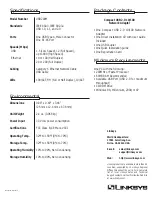 Preview for 2 page of Linksys USB200M Specifications