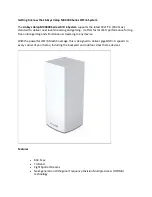 Preview for 1 page of Linksys Velop MX4000 Series Getting Start