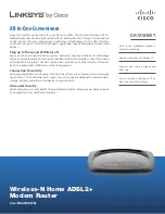 Preview for 1 page of Linksys WAG120N Datasheet