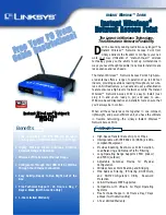 Preview for 1 page of Linksys WAP11 - Instant Wireless Network Access Point Brochure & Specs