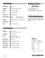 Preview for 2 page of Linksys WAP54A - Instant Wireless - Access Point Specifications