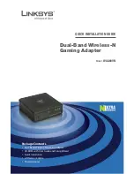 Linksys WGA600N - Wireless-N Gaming Adapter Bridge Quick Installation Manual preview