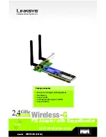 Linksys WMP54GR Quick Installation Manual preview