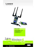 Preview for 1 page of Linksys WMP54GX Quick Installation Manual