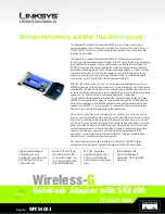 Linksys WPC54GX4 Product Data предпросмотр