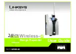 Preview for 1 page of Linksys WRE54G - Wireless-G Range Expander Repeater User Manual