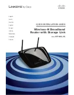 Preview for 1 page of Linksys WRT160NL - Wireless-N Broadband Router Quick Installation Manual