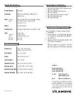 Preview for 2 page of Linksys WRT51AB Specifications