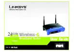 Preview for 1 page of Linksys WRT54G - Wireless-G Broadband Router Wireless User Manual