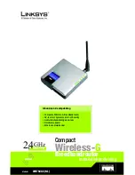 Предварительный просмотр 17 страницы Linksys WRT54GC - Compact Wireless-G Broadband Router Wireless Quick Installation