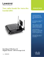 Preview for 1 page of Linksys WRT600N - Wireless-N Gigabit Router Product Data