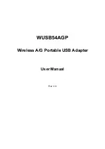 Preview for 1 page of Linksys WUSB54AGP User Manual