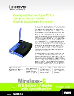 Linksys WUSB54GS EU Product Data preview