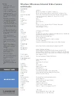 Preview for 2 page of Linksys WVC2300 Product Data