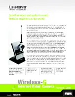 Preview for 1 page of Linksys WVC54G - Wireless-G Internet Video Camera Network Product Data