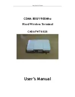 Preview for 1 page of Linksz CMDA FWT-8828 User Manual