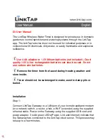 LINKTAP D1 User Manual preview