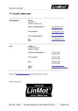 Предварительный просмотр 91 страницы LinMot B1100 Series User Manual