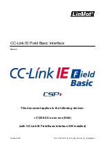 Предварительный просмотр 1 страницы LinMot CC-Link IE Field Basic C1250-CC Series Manual