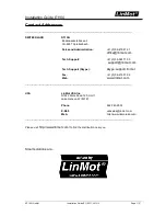 Предварительный просмотр 27 страницы LinMot E1100-CO Drive Data Sheet  & Installation Manual