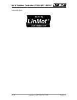 Preview for 16 page of LinMot E1100-MP Installation Manual