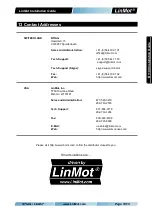 Preview for 19 page of LinMot Series B1100-GP Installation Manual