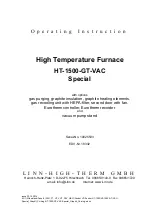 Предварительный просмотр 1 страницы Linn-High-Therm HT-1500-GT-VAC Special GRAPHITE Operating Instructions Manual