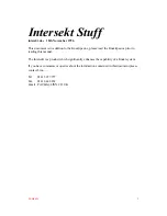 Предварительный просмотр 1 страницы Linn Intersekt R8S8 Manual